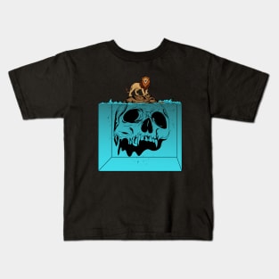 Lion On Skull Island Kids T-Shirt